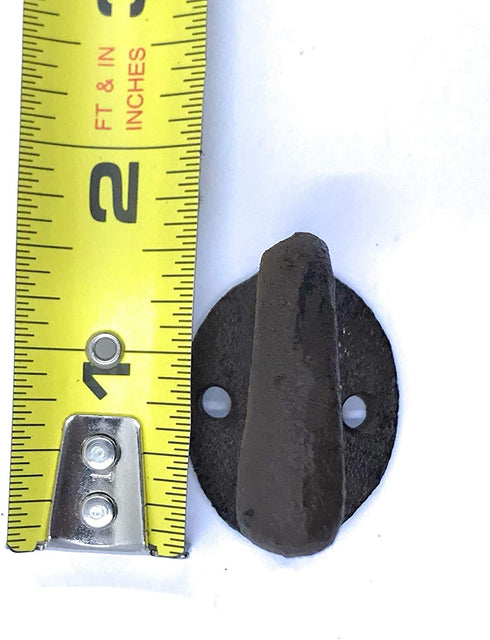 Rustic Cast Iron Coat Robe Door Hooks Set of 6